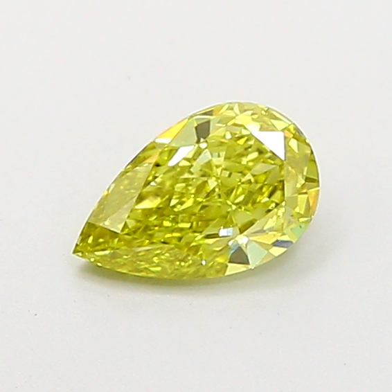 0.70 ct Pear Fancy Vivid Yellow Lab-Grown Diamond