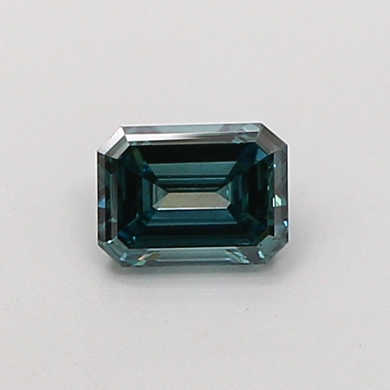 0.59 ct Emerald Fancy Vivid Blue Lab-Grown Diamond