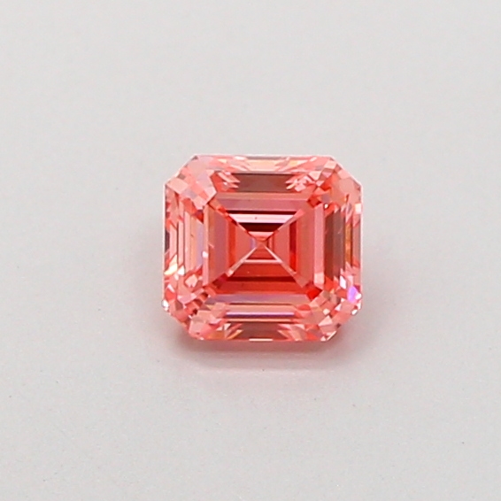 0.50 ct Sq Emerald Fancy Vivid Pink Lab-Grown Diamond