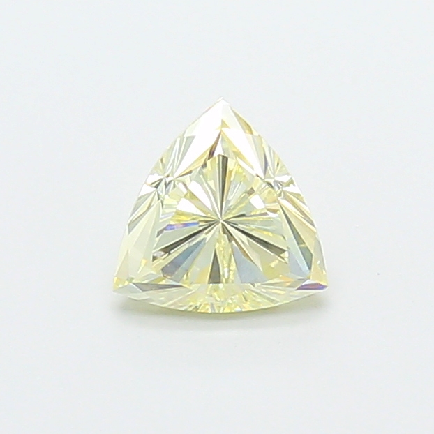 0.76 ct Trilliant Fancy Vivid Yellow Lab-Grown Diamond