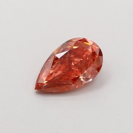 0.42 ct Pear Fancy Vivid Pink Lab-Grown Diamond