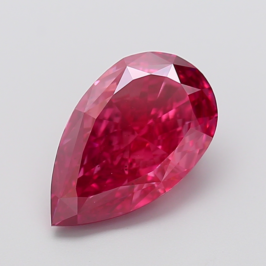 5.00 ct Pear Fancy Vivid Pink Lab-Grown Diamond