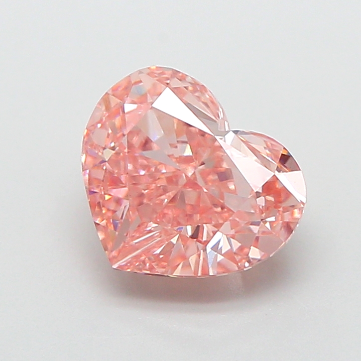 2.02 ct Pink (Vivid) VS2 Heart Modified lab-grown diamond