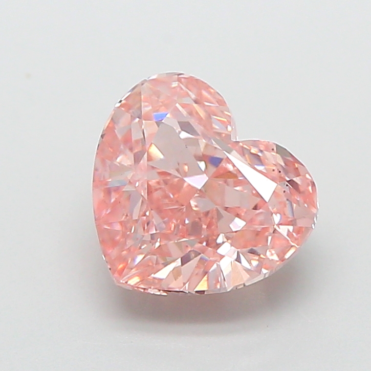 2.04 ct Pink (Intense) VS1 Heart Modified lab-grown diamond