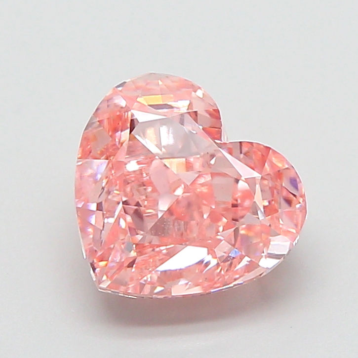 2.49 ct Pink (Intense) VS1 Heart Brilliant lab-grown diamond