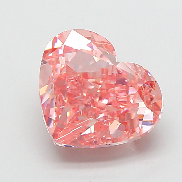 3.02 ct Pink (Vivid) VS1 Heart Modified lab-grown diamond