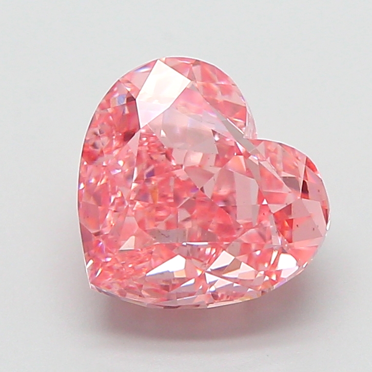 3.09 ct Pink (Vivid) VS2 Heart Modified lab-grown diamond