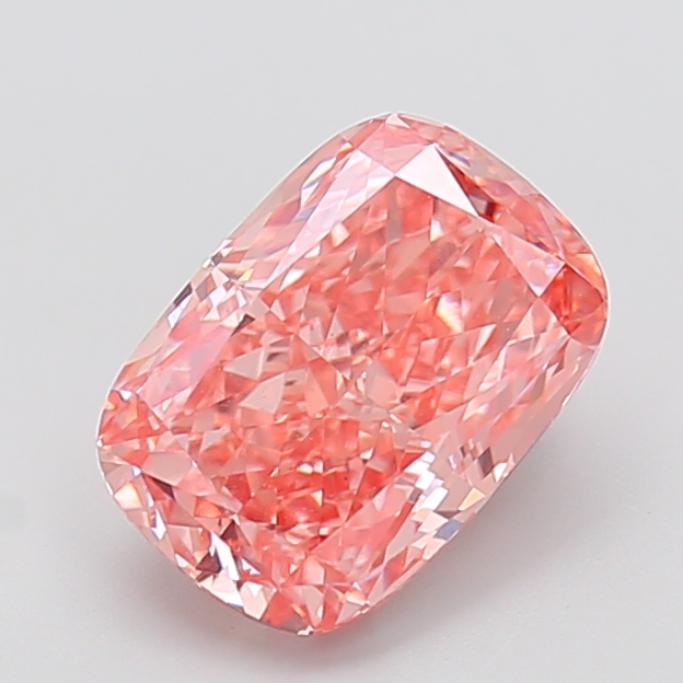 3.09 ct Pink (Vivid) VS1 Cushion lab-grown diamond