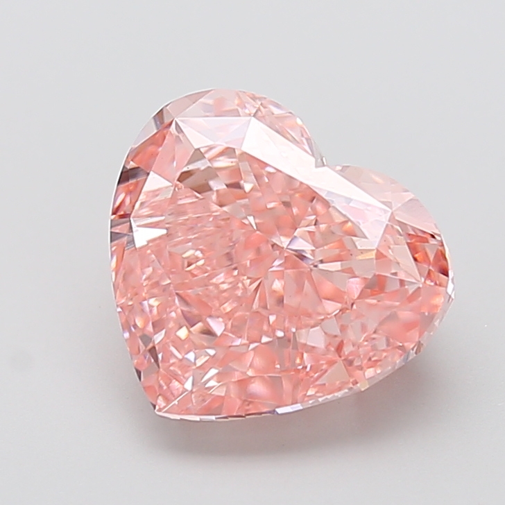 5.00 ct Heart Fancy Vivid Pink Lab-Grown Diamond
