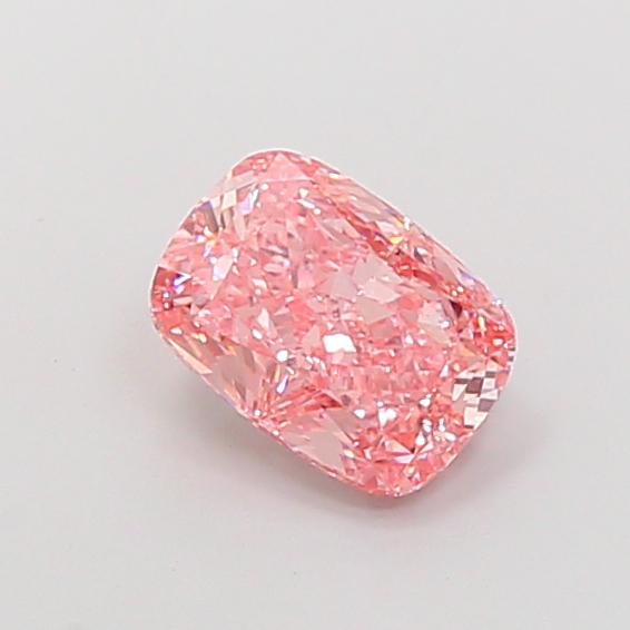 2.66 ct Pink (Vivid) VS1 Cushion lab-grown diamond