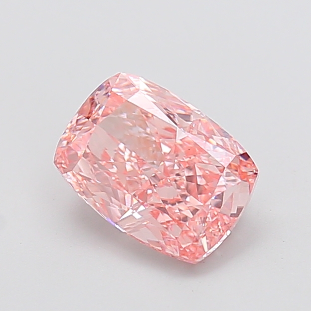 1.85 ct Pink (Vivid) VVS2 Cushion lab-grown diamond