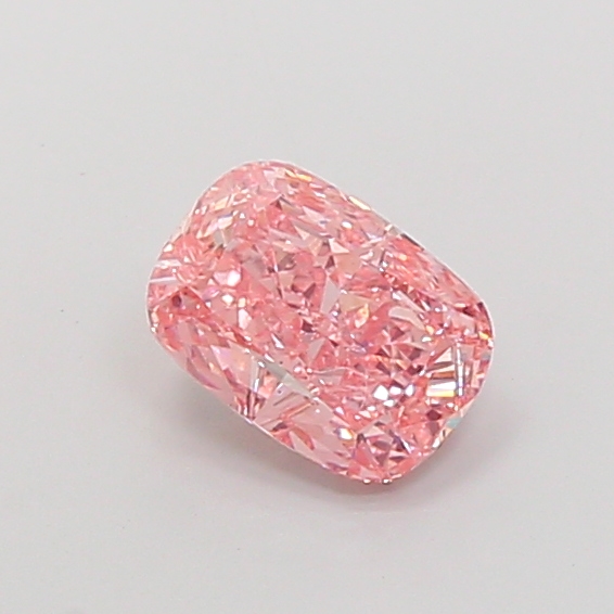 2.41 ct Pink (Vivid) SI1 Cushion lab-grown diamond