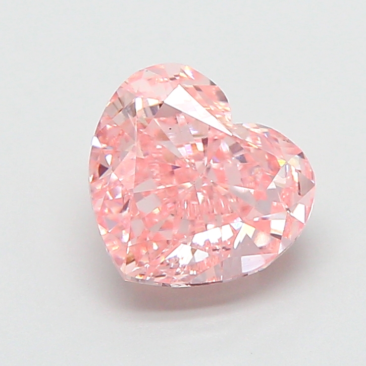 2.00 ct Pink (Intense) VS1 Heart Modified lab-grown diamond