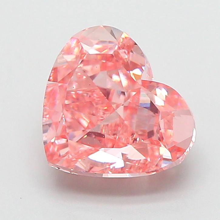 3.01 ct Pink (Vivid) VS1 Heart Modified lab-grown diamond