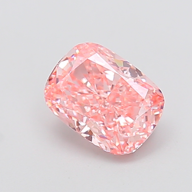 1.70 ct Pink (Vivid) VVS2 Cushion lab-grown diamond