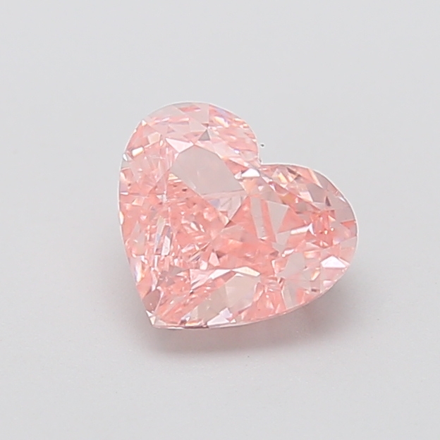 1.60 ct Pink (Vivid) VVS2 Heart Modified lab-grown diamond