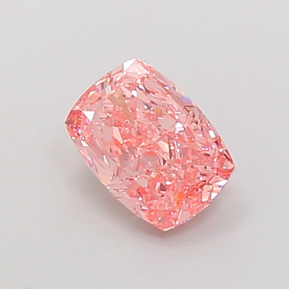 3.04 ct Pink (Vivid) VS1 Cushion lab-grown diamond