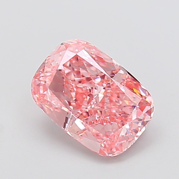 2.04 ct Pink (Vivid) VVS2 Cushion lab-grown diamond