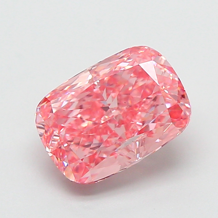 2.08 ct Pink (Vivid) VS1 Cushion lab-grown diamond