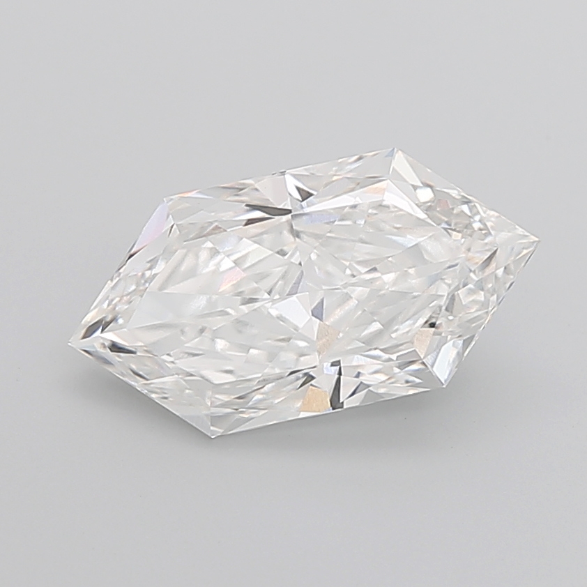 6.54 carat Hexagon Brilliant lab grown diamond, F VVS2, IGI certified