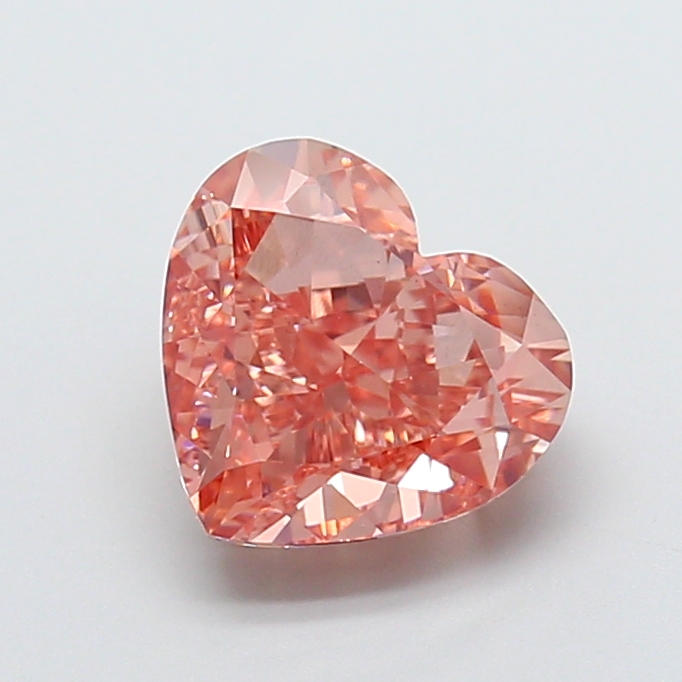 3.16 ct Pink (Intense) VS1 Heart Modified lab-grown diamond