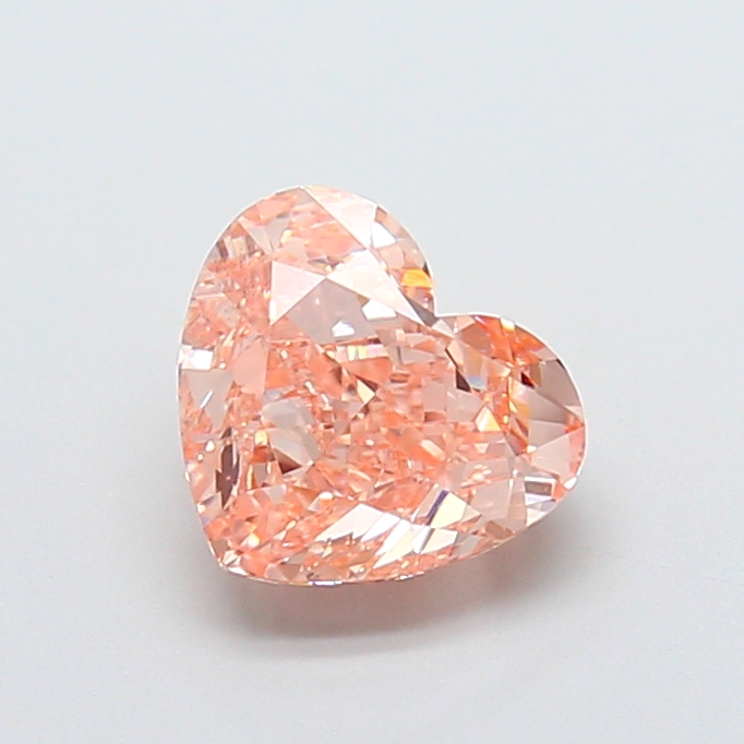 2.19 ct Orange (Fancy) VS1 Heart Modified lab-grown diamond