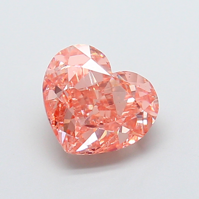 2.51 ct Pink (Intense) VS1 Heart Modified lab-grown diamond