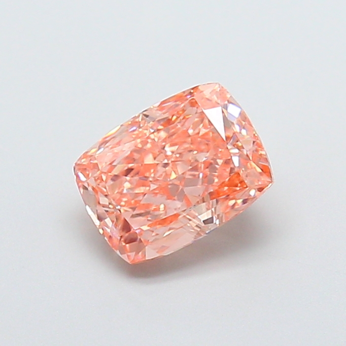 1.69 ct Pink (Intense) VVS2 Cushion lab-grown diamond