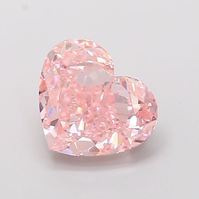3.03 ct Heart, Fancy Vivid Pink Pink VS1 IGI CVD