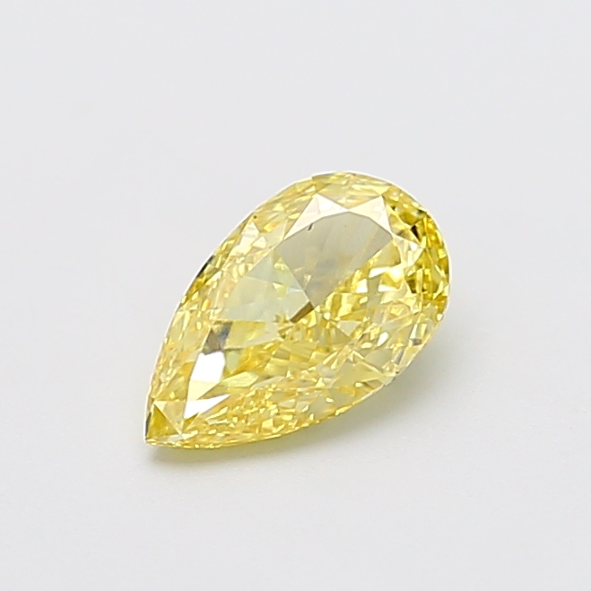 1.01 ct Pear Fancy Intense Yellow Lab-Grown Diamond