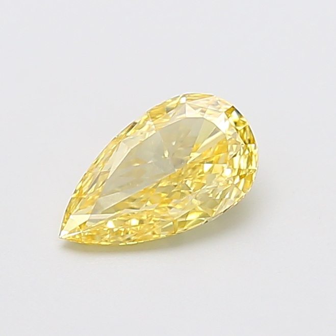 1.04 ct Pear Fancy Intense Yellow Lab-Grown Diamond
