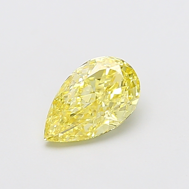 1.00 ct Pear Fancy Intense Yellow Lab-Grown Diamond