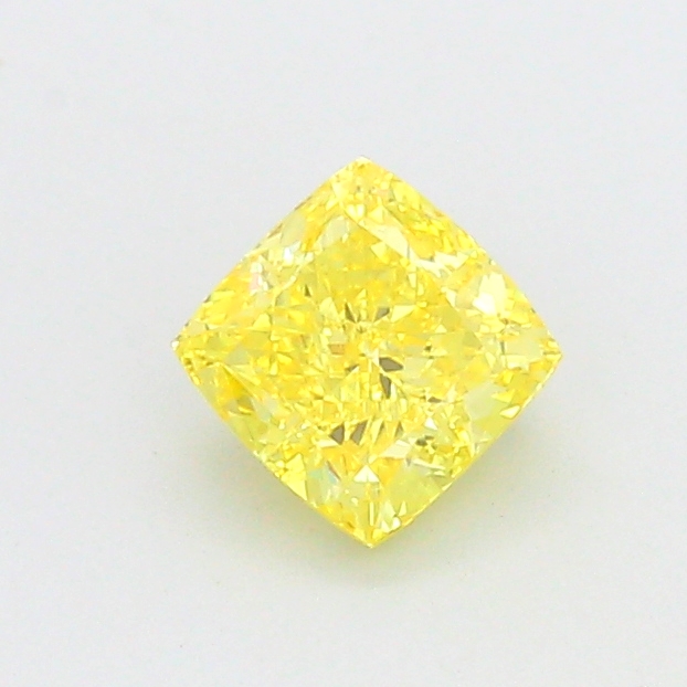 1.08 ct Yellow (Intense) VVS2 Square Cushion lab-grown diamond