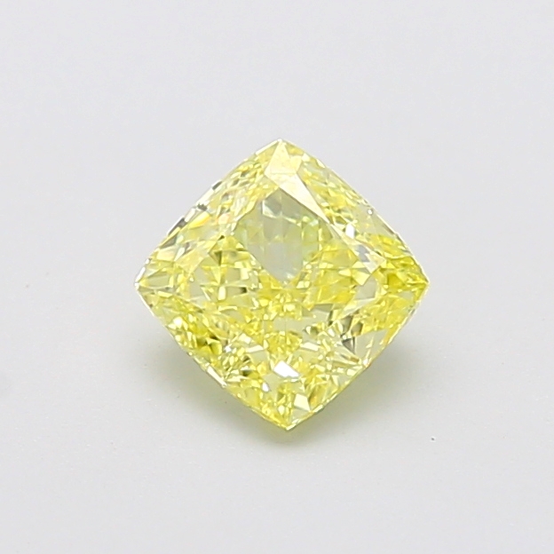 1.03 ct Yellow (Intense) VVS2 Square Cushion lab-grown diamond