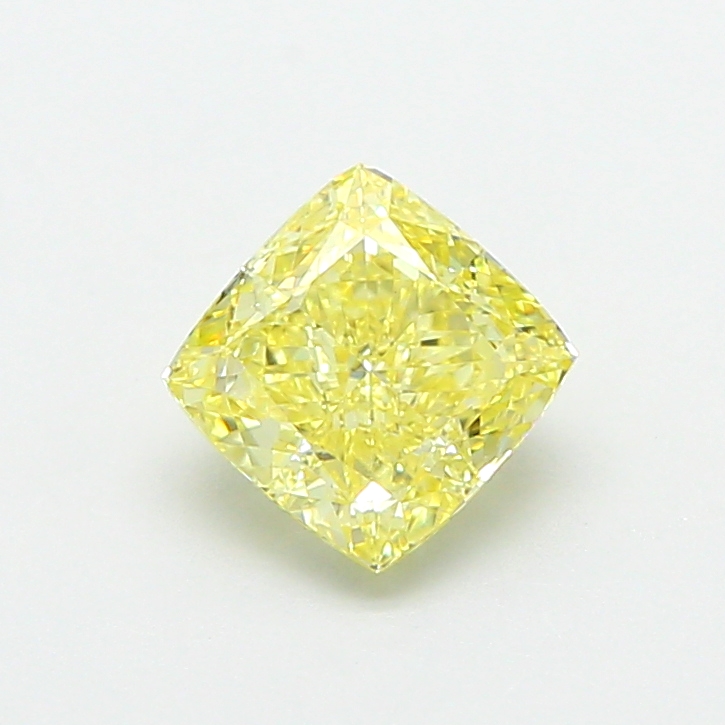 1.07 ct Yellow (Fancy) VVS2 Square Cushion lab-grown diamond