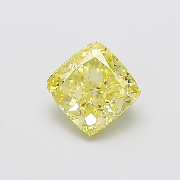 1.08 ct Yellow (Intense) VS1 Square Cushion lab-grown diamond