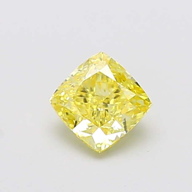 1.03 ct Yellow (Intense) VVS2 Square Cushion lab-grown diamond