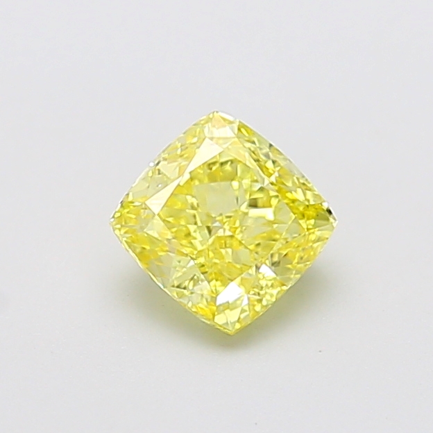 1.04 ct Yellow (Intense) VS1 Square Cushion lab-grown diamond