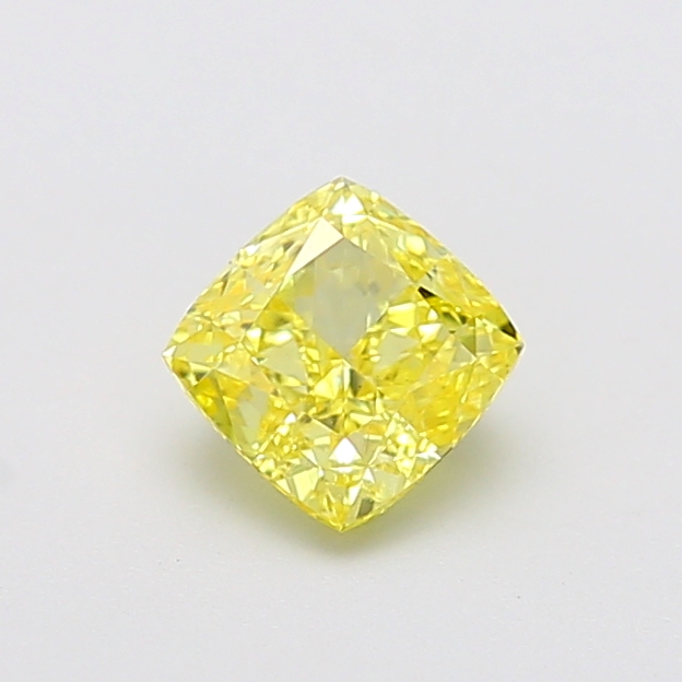 1.08 ct Yellow (Intense) VS1 Square Cushion lab-grown diamond