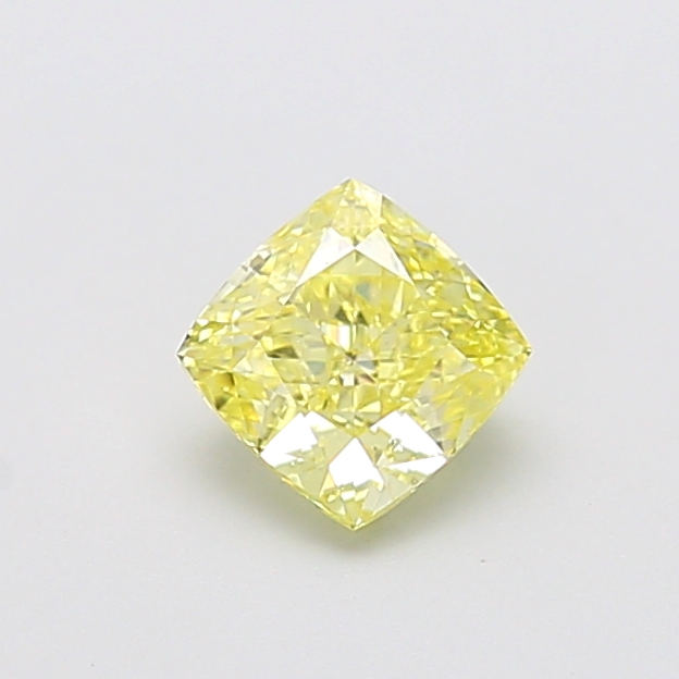 1.01 ct Yellow (Intense) VS1 Square Cushion lab-grown diamond