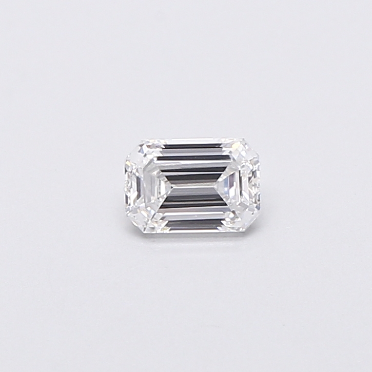 Actual 0.26 carat D Emerald lab-grown diamond