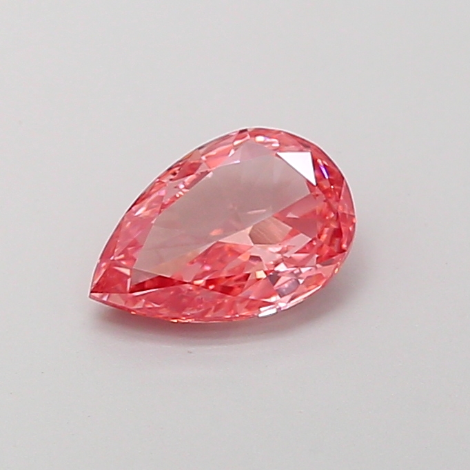 0.81 ct Pear Fancy Vivid Pink Lab-Grown Diamond