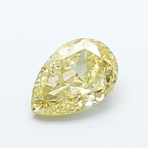 1.04 ct Pear Fancy Vivid Yellow Lab-Grown Diamond