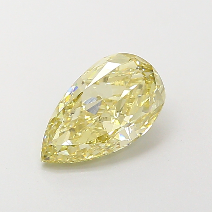 1.50 ct Pear Fancy Vivid Yellow Lab-Grown Diamond