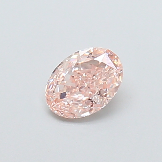 0.36 ct Oval Fancy Vivid Pink Lab-Grown Diamond