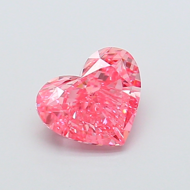 1.31 ct Heart, Fancy Intense Pink VVS2 IGI CVD