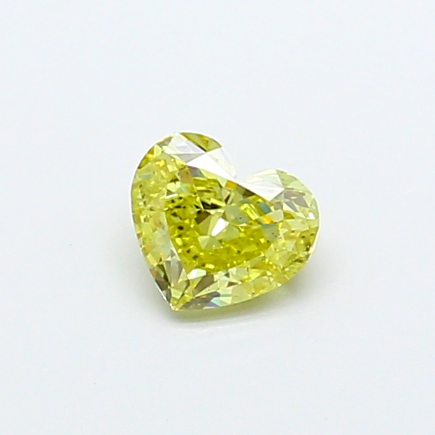 0.51 ct Heart Fancy Vivid Yellow Lab-Grown Diamond