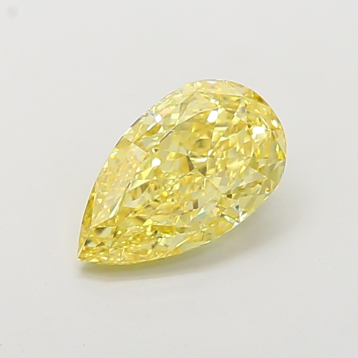 1.05 ct Pear Fancy Light Yellow Lab-Grown Diamond