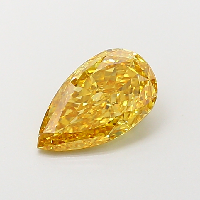 1.50 ct Pear Fancy Vivid Yellow Lab-Grown Diamond