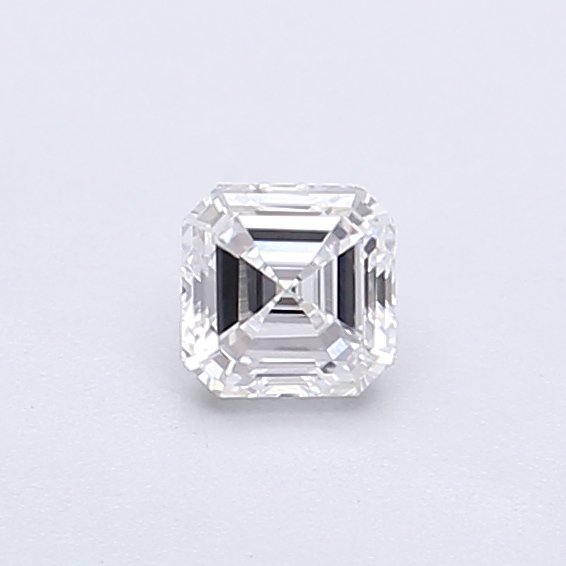 Actual 0.31 carat D Asscher lab-grown diamond